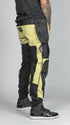 Ride Rich Unit 16 Armoured Denim Cargo Motorcycle Joggers - Black